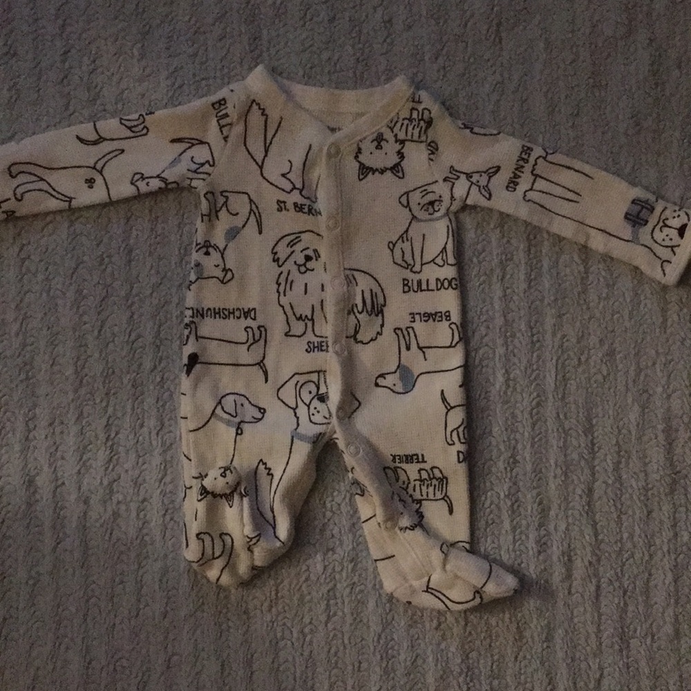 Carter’s Dog Breed Footie Jammies EUC